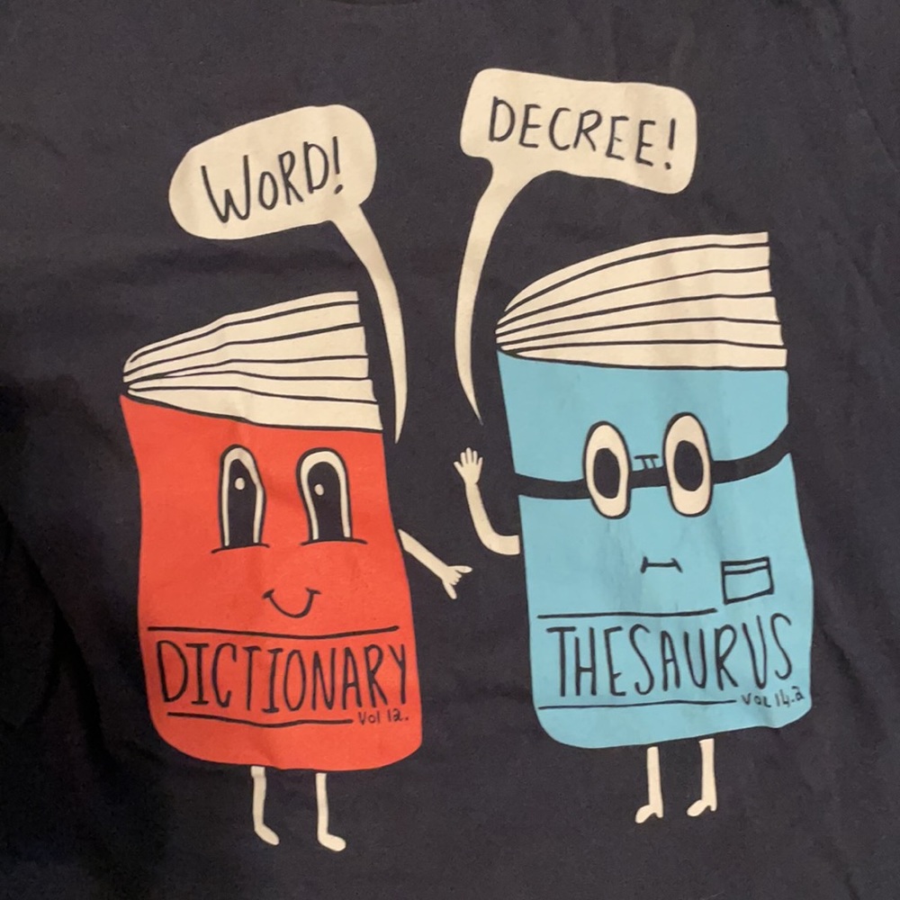 Threadless thesaurus t-shirt